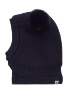 Balaclava Windstop W. Pompoms Accessories Headwear Balaclava Navy Huttelihut