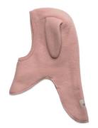 Balaclava Wool Fleece W. Lin. Accessories Headwear Balaclava Pink Huttelihut