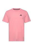 Adidas Train Essentials Feelready Training T-Shirt Sport Men Men Sports Clothes Sport Tops Sport T-Skjorte Pink Adidas Performance