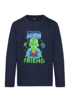 Lwtaffy 106 - T-Shirt L/S Tops T-shirts Long-sleeved T-Skjorte Navy LEGO Kidswear