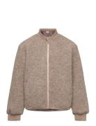 Bomber Jacket Wool W. Lining Bomberjakke Beige Huttelihut