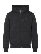 Double-Knit Full-Zip Hoodie Tops Sweatshirts & Hoodies Hoodies Black Polo Ralph Lauren