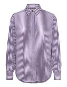 Rel Striped Volume Sleeve Shirt Tops Shirts Long-sleeved Multi/patterned GANT