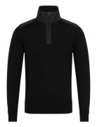 Kilmington Quarter Zip Jumper Black Tops Knitwear Half Zip Jumpers Black Belstaff