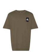 M C Camo Wv Tee Sport Men Men Sports Clothes Sport Tops Sport T-Skjorte Khaki Green Adidas Sportswear