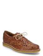 Shoes - Flat - With Lace Snøresko Flade Brown ANGULUS