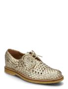 Shoes - Flat - With Lace Snøresko Flade Gold ANGULUS