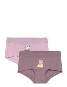 Nmfdadda Peppapig 2P Hipster Cplg Night & Underwear Underwear Panties Pink Name It