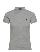 Butt D-Placket Polo Shirt Tops T-shirts & Tops Polos Grey Polo Ralph Lauren