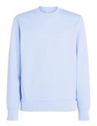 Micro Logo Repreve Sweatshirt Tops Sweatshirts & Hoodies Sweatshirts Blue Calvin Klein