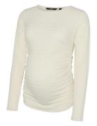 Vmmida Ls Top Jrs Ga Tops T-shirts & Tops Long-sleeved White Vero Moda Maternity