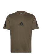 M Z.n.e. Tee Sport Men Men Sports Clothes Sport Tops Sport T-Skjorte Khaki Green Adidas Sportswear