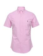 Slim Fit Oxford Shirt Designers Shirts Short-sleeved Pink Polo Ralph Lauren