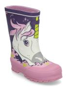 Jolly Print Shoes Rubberboots High Rubberboots Purple Viking