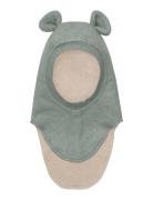 Balaclava Cotton Fleece W. Lin Accessories Headwear Balaclava Green Huttelihut