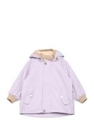 Matwally Fleece Lined Spring Jacket. Grs Outerwear Shell Clothing Shell Jacket Purple MINI A TURE