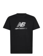 Sport Essentials Gradient Logo T-Shirt Sport Men Sports Clothes Sport Tops Sport T-Skjorte Black New Balance