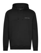 Loopback Embroidered Hoodie Tops Sweatshirts & Hoodies Hoodies Black Lyle & Scott