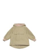 Matbabyvito Fleece Lined Spring Anorac. Grs Outerwear Shell Clothing Shell Jacket Green MINI A TURE