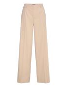 Tailored Wide Pants Bottoms Trousers Suitpants Beige Lexington Clothing