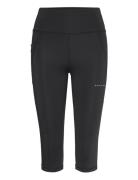 Flattering High Waist Capri Tights Sport Women Sport Clothing Sport Tights Sport Training Tights Black Röhnisch