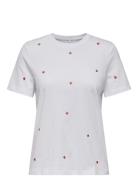Onlketty Life S/S O-Neck Top Jrs Noos Tops T-shirts & Tops Short-sleeved White ONLY