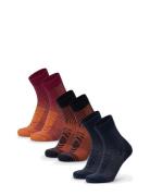 Hiking Light Socks 3-Pack Sport Socks Regular Socks Multi/patterned Danish Endurance