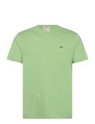 Reg Shield Ss T-Shirt Tops T-Kortærmet Skjorte Green GANT