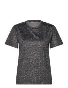 Fiolaspo T-Shirt Sport Women Sport Clothing Sports Tops & T-shirts Sport T-Skjorte Grey Sofie Schnoor