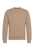 Abel Crew Neck Sweat Tops Sweatshirts & Hoodies Sweatshirts Beige Mos Mosh Gallery