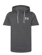 Ua Rival Terry Lc Ss Hd Tops Sweatshirts & Hoodies Hoodies Grey Under Armour