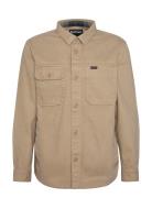 Barbour Lingfield Ovsh Tops Overshirts Beige Barbour