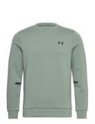 Ua Unstoppable Flc Crew Eu Sport Men Sport Clothing Sport Sweatshirts & Hoodies Sport Sweatshirts Green Under Armour
