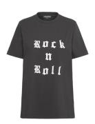 Edwin Hc Rock And Roll Strass Designers T-shirts & Tops Short-sleeved Black Zadig & Voltaire