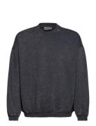 Washed Sweatshirt Tops Sweatshirts & Hoodies Sweatshirts Navy Weekday