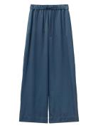 Vacant Pants Ocean Blue Lyocell Bottoms Trousers Wide Leg Navy A Part Of The Art