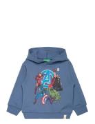 Sweater W/Hood Tops Sweatshirts & Hoodies Sweatshirts Blue United Colors Of Benetton