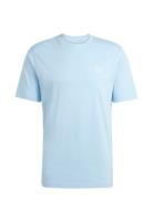 Trefoil Ess Tee Sport Men Men Sports Clothes Sport Tops Sport T-Skjorte Blue Adidas Originals