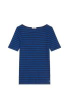 T-Shirts Short Sleeve Tops T-shirts & Tops Short-sleeved Blue Marc O'Polo