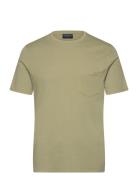 Midweight Faded Tee Tops T-Kortærmet Skjorte Khaki Green Lexington Clothing