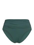 S.collective High Waist Wrap Front Pant Swimwear Bikinis Bikini Bottoms High Waist Bikinis Green Seafolly