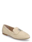 Averi Iii Suede Loafer Shoes Flat Loafers Beige Lauren Ralph Lauren