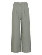 Pegiw Pants Bottoms Trousers Linen Trousers Green InWear