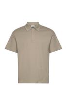 Sdoswald Tops Polos Short-sleeved Beige Solid