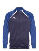 Hmllead 2.0 Track Zip Jacket Sport Men Sport Clothing Sport Sweatshirts & Hoodies Sport Sweatshirts Navy Hummel