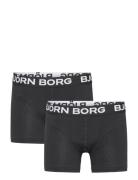 Cotton Stretch Boxer 2P Night & Underwear Underwear Panties Black Björn Borg