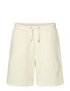 Slhloose-Hankie Mid Logo Sweat Shorts Ex Bottoms Shorts Sweat Shorts Cream Selected Homme