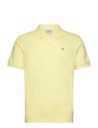 Seasonal Core - Cotton Pique Regular Fit Polo Tops Polos Short-sleeved Yellow Scotch & Soda