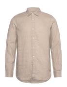 Seasonal Core - Regular Fit Linen Shirt Tops Shirts Linen Shirts Beige Scotch & Soda