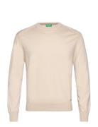 Sweater L/S Tops Sweatshirts & Hoodies Sweatshirts Beige United Colors Of Benetton